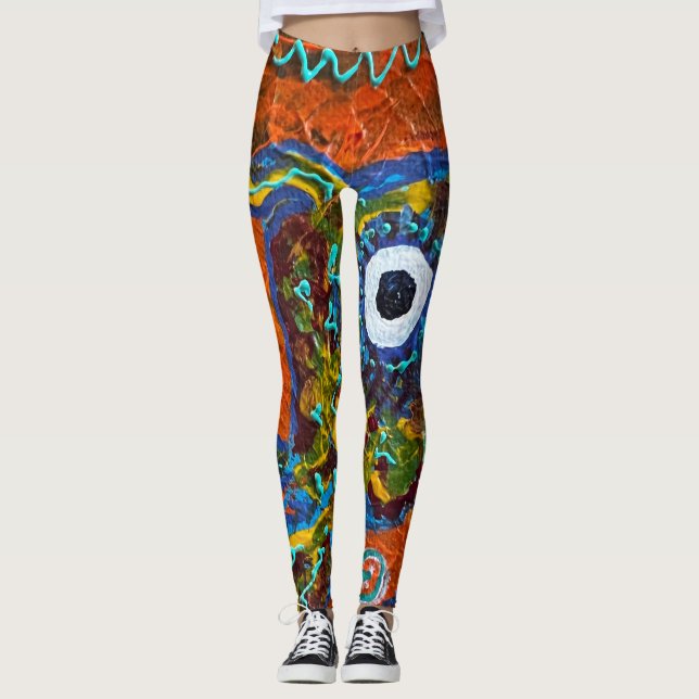 Abstrakt Leggings (Framsida)