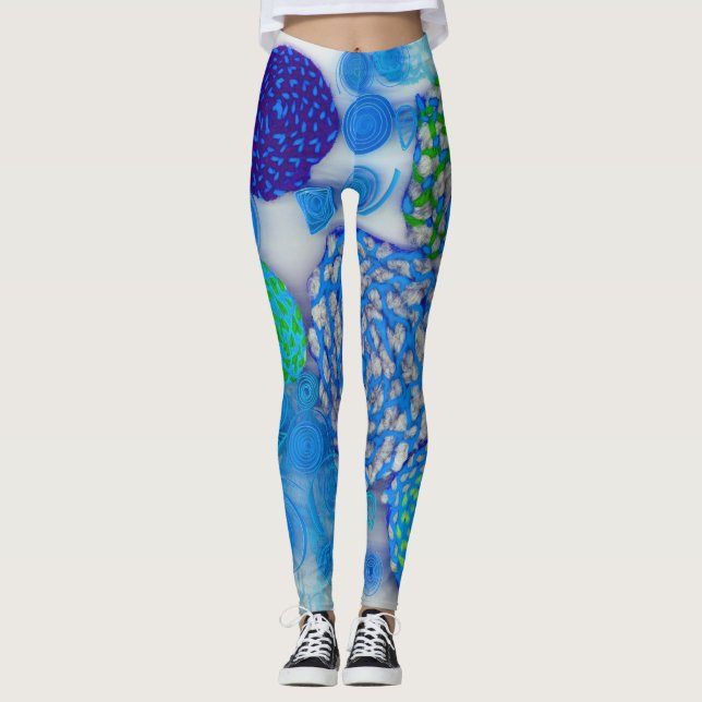 Abstrakt Leggings (Framsida)