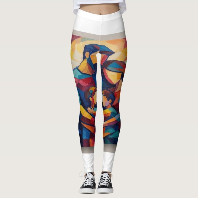 Abstrakt Leggings (Framsida)