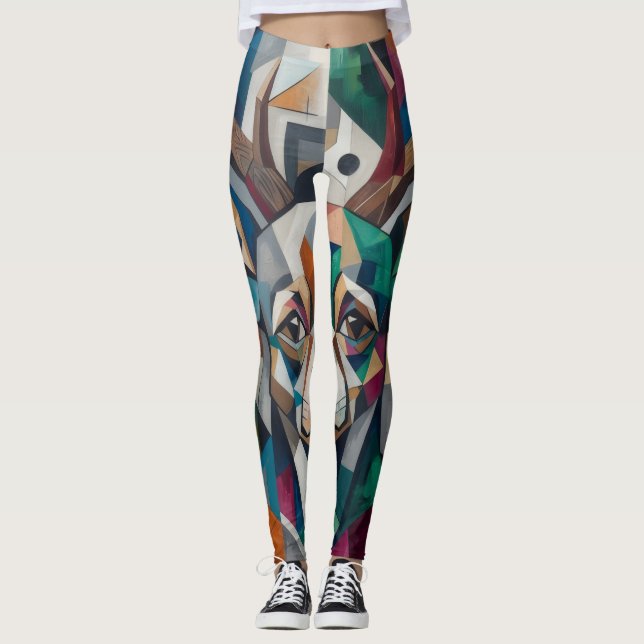Abstrakt Leggings (Framsida)