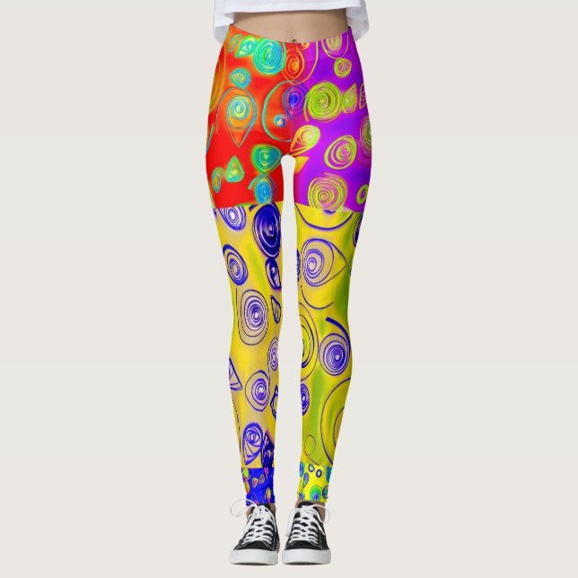 Abstrakt Leggings (Framsida)