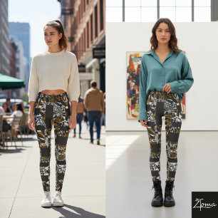 abstrakt leggings
