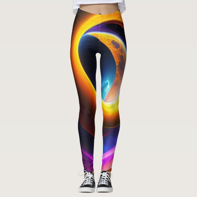 Abstrakt Leggings (Framsida)