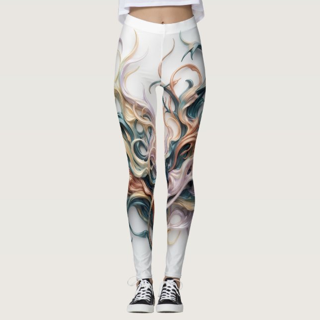 Abstrakt Leggings (Framsida)