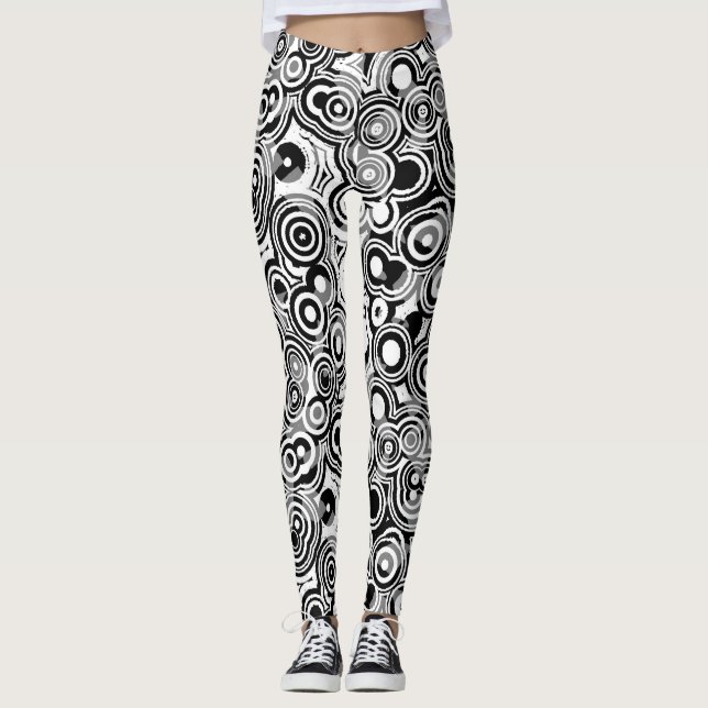 abstrakt leggings (Framsida)