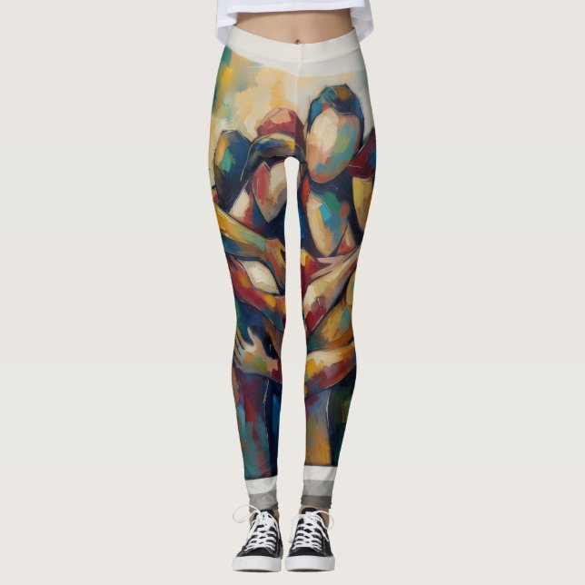 Abstrakt Leggings (Framsida)