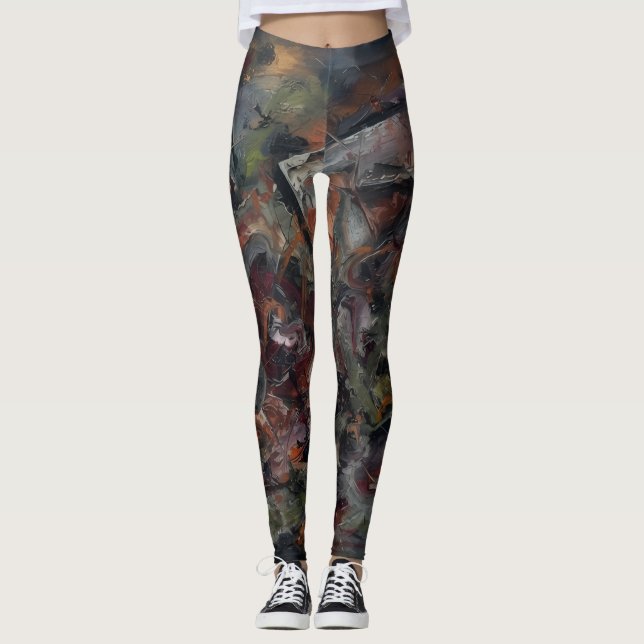 Abstrakt Leggings (Framsida)