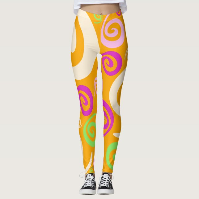 Abstrakt Leggings (Framsida)