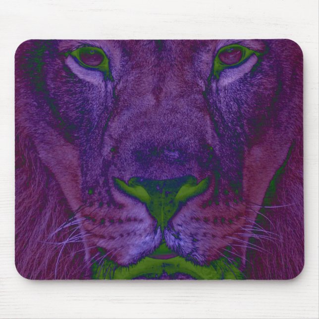 Abstrakt Lejon Mousepad Musmatta (Framsidan)