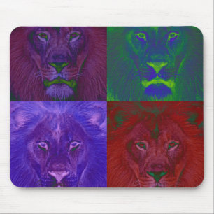 Abstrakt Lejon Mousepad Musmatta