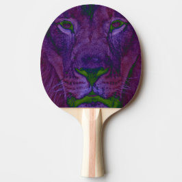 Abstrakt Lejon Ping Pong Paddle Pingisracket