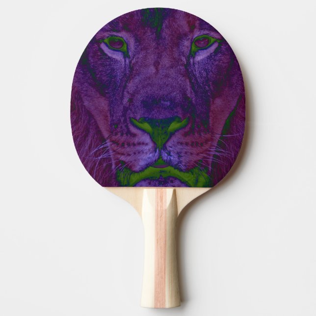 Abstrakt Lejon Ping Pong Paddle Pingisracket (Framsidan)