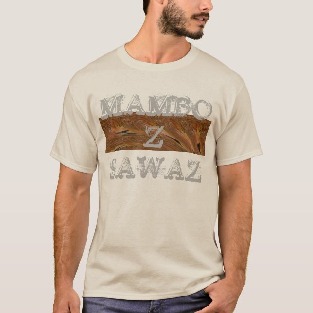Abstrakt Lejon Safari Art-utskrift T Shirt (Framsida)