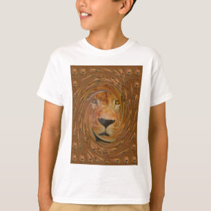 Abstrakt Lejon Safari Art-utskrift T-shirt