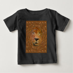 Abstrakt Lejon Safari Art-utskrift Tee Shirt