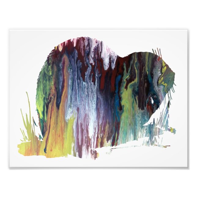 Abstrakt lemming silhouette fototryck (Framsidan)