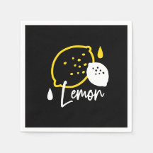 Abstrakt Lemon Illustration - Färsk citruskonst