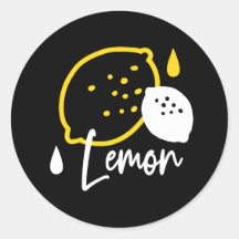 Abstrakt Lemon Illustration - Färsk citruskonst