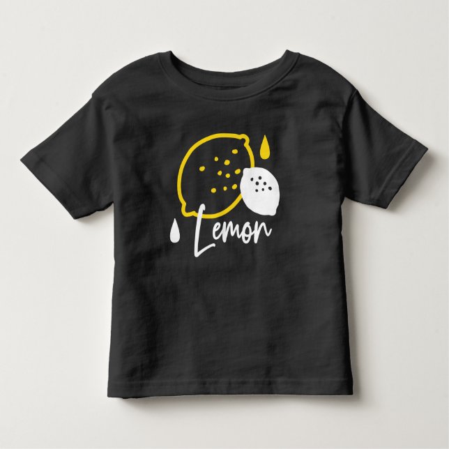 Abstrakt Lemon Illustration - Färsk citruskonst T Shirt (Framsida)