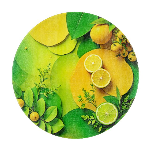 Abstrakt Lemon Lime Natur Art (Framsidan)