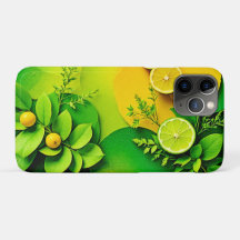 Abstrakt Lemon Lime Natur Art