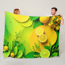 Abstrakt Lemon Lime Natur Art