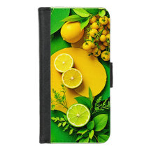 Abstrakt Lemon Lime Natur Art