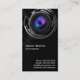 Abstrakt Lens virvlar runt fotografvisitkorten Visitkort