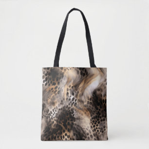 Abstrakt Leopard Animal Print Tygkasse