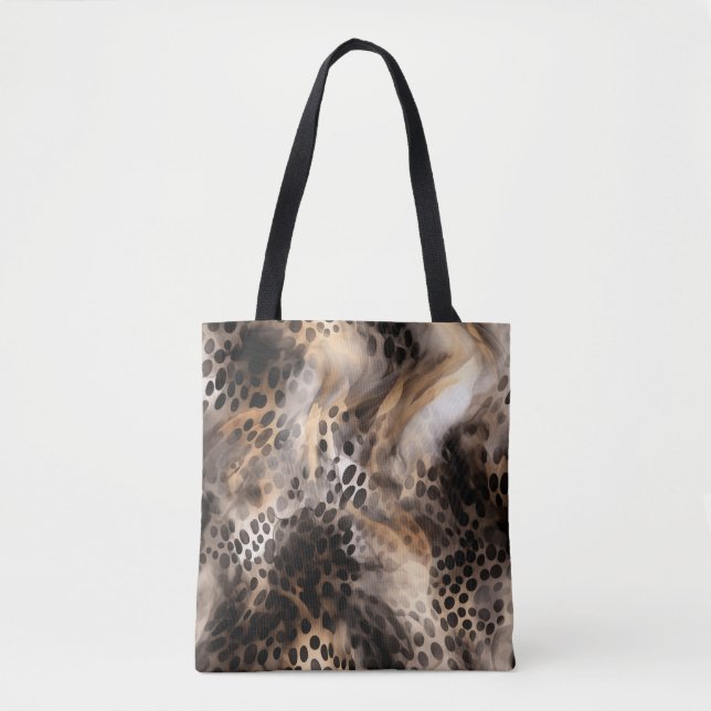 Abstrakt Leopard Animal Print Tygkasse (Framsida)