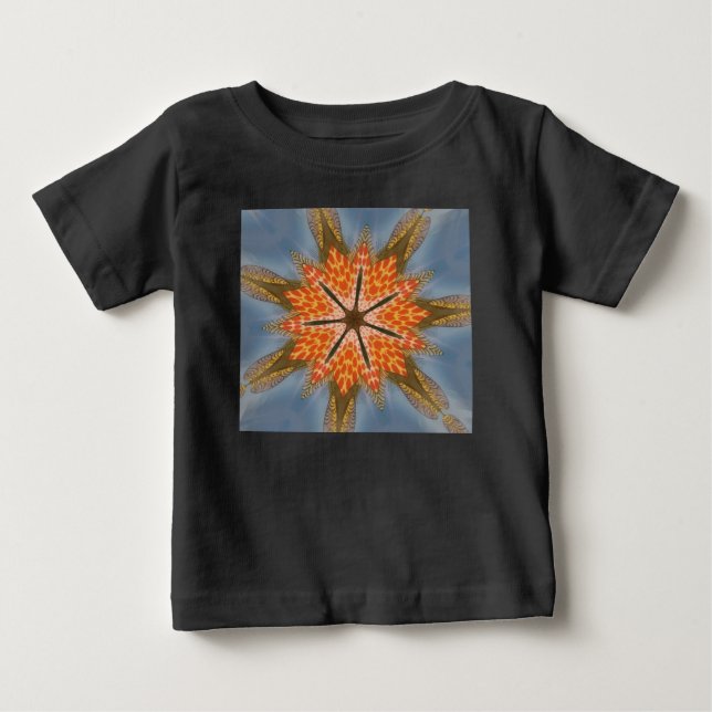 Abstrakt Leopard Mönster: en Kaleidoskopeffekt Tee (Framsida)