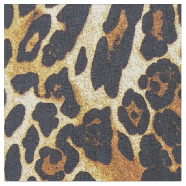 Abstrakt Leopard Print Mönster Tyg (Närbild)