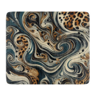 Abstrakt Leopardycktryck Virvel