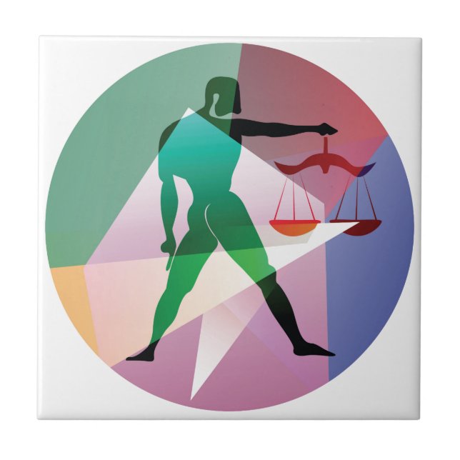 abstrakt libra kakelplatta (Framsidan)