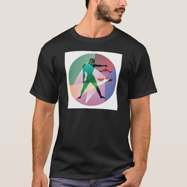 abstrakt libra t-shirt (Framsida)