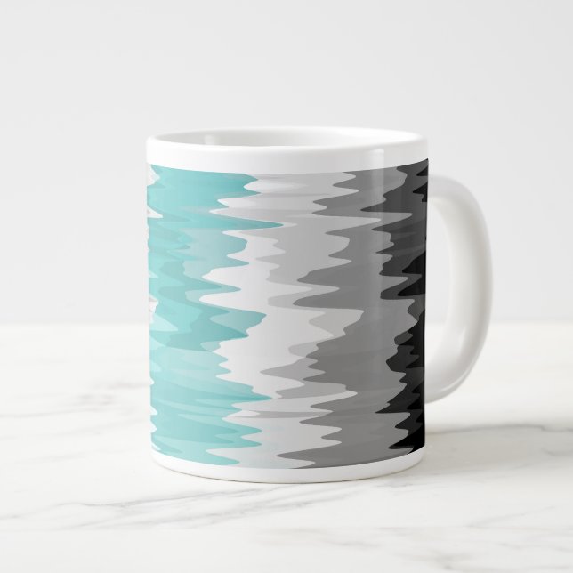 Abstrakt LIbramasculin stolthetsflagga   Jumbo Mugg (Framsida höger)