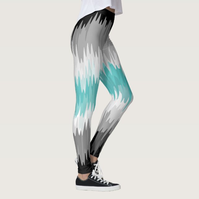 Abstrakt LIbramasculine-Pride Flagga Leggings (Höger)