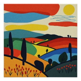 Abstrakt liggande bild perfect poster