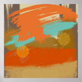 Abstrakt liggande färgcirklar för bild poster