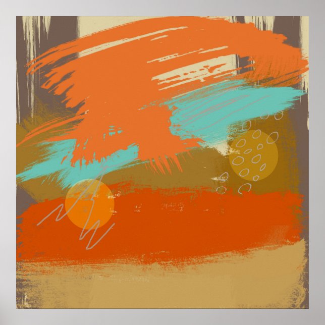 Abstrakt liggande färgcirklar för bild poster (Framsidan)