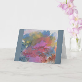 Abstrakt liggande - Figurer i färgat land Kort