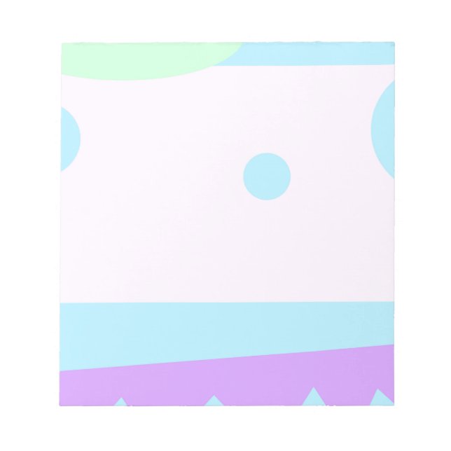 Abstrakt liggande med blå Måne - Anteckningsblock (Framsida)