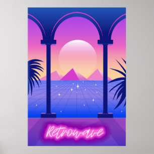 Abstrakt liggande poster
