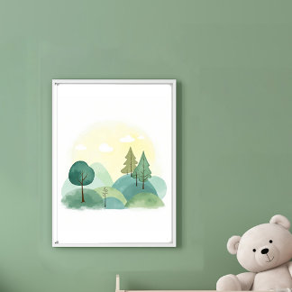 Abstrakt liggande poster