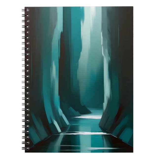 Abstrakt Liggande Poster Background Tapet Art Anteckningsbok (Framsidan)