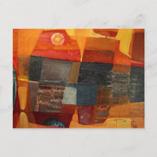 Abstrakt liggande punkt 23x17 vykort