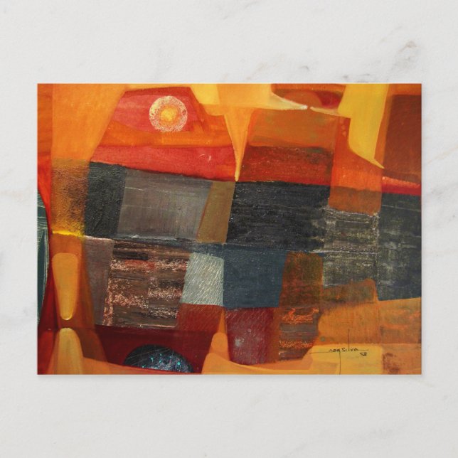 Abstrakt liggande punkt 23x17 vykort (Framsida)