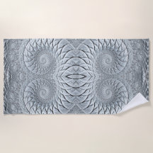 Abstrakt Light Grått Spiral Fractal