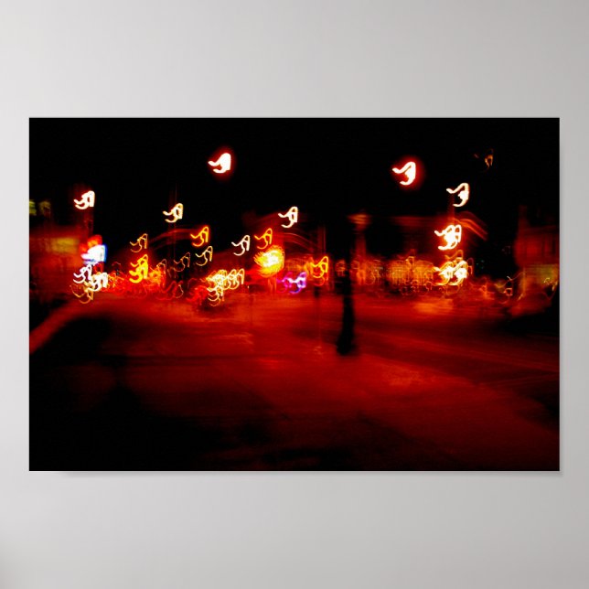 Abstrakt Light Painting Ploosh Poster (Framsidan)