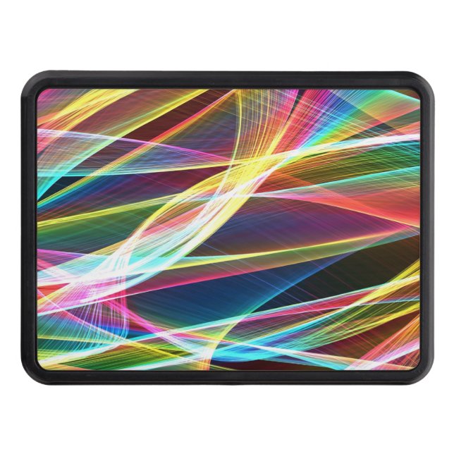 abstrakt Light rosett band Trailer Hitch Cover Dragkroksskydd (Framsidan)
